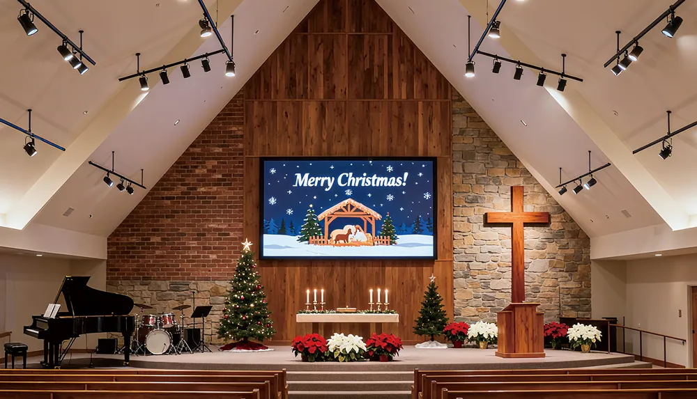 Решение для светодиодных экранов в церкви (3)