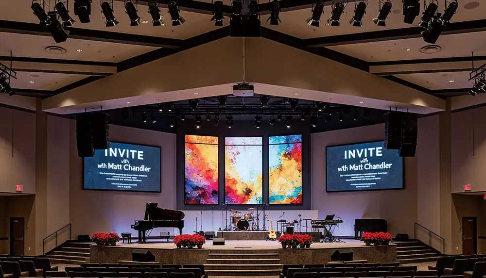 Решение для светодиодных экранов в церкви (4)