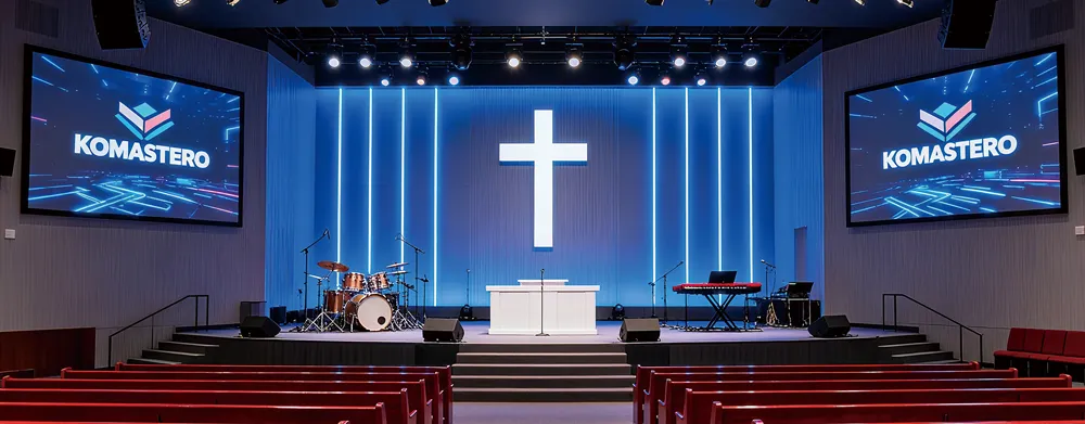 Решение для светодиодных экранов в церкви (8)